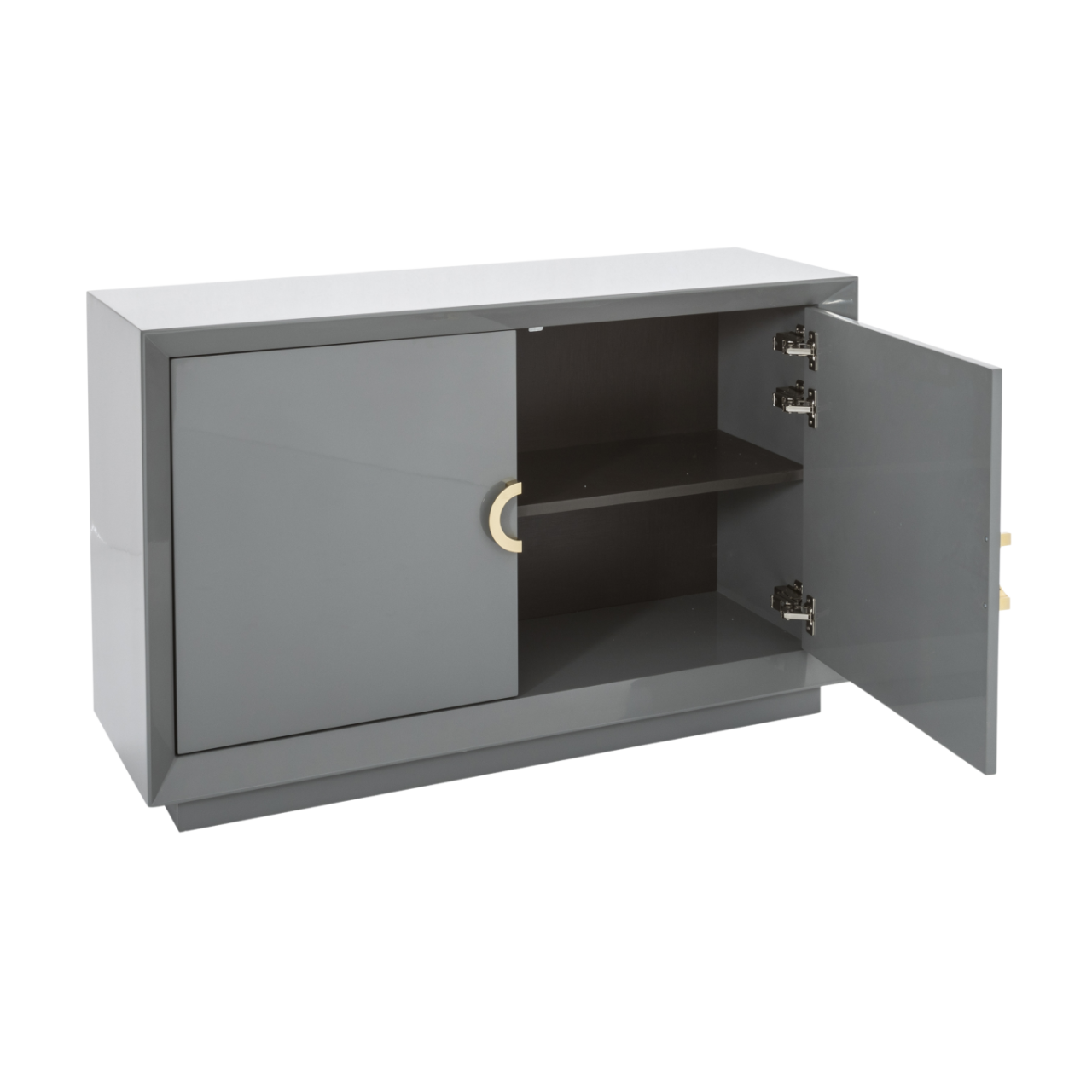 Quartz Stone Grey & Gold Sideboard